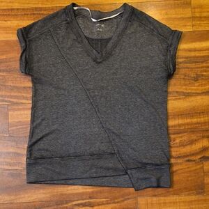 Calvin Klein Charcoal V-Neck Women's Tee